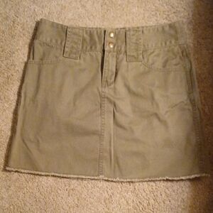DKNY Khaki/Green Mini Skirt